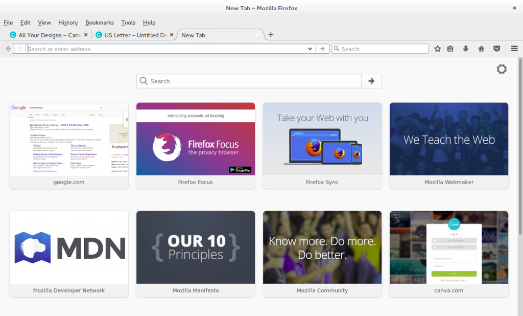 Difference between Address Bar and Search Field.