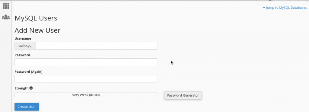 Connection settings for MySQL databases