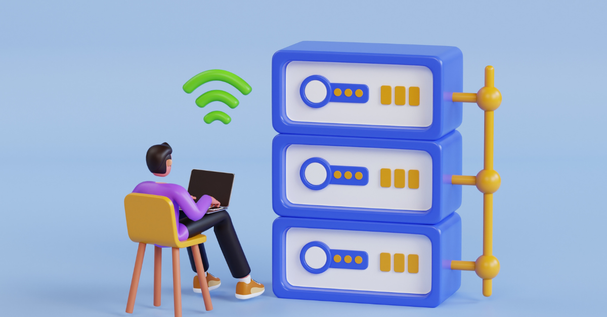 Website Hosting Service 3D Illustration. Web Hosting Solution 3D